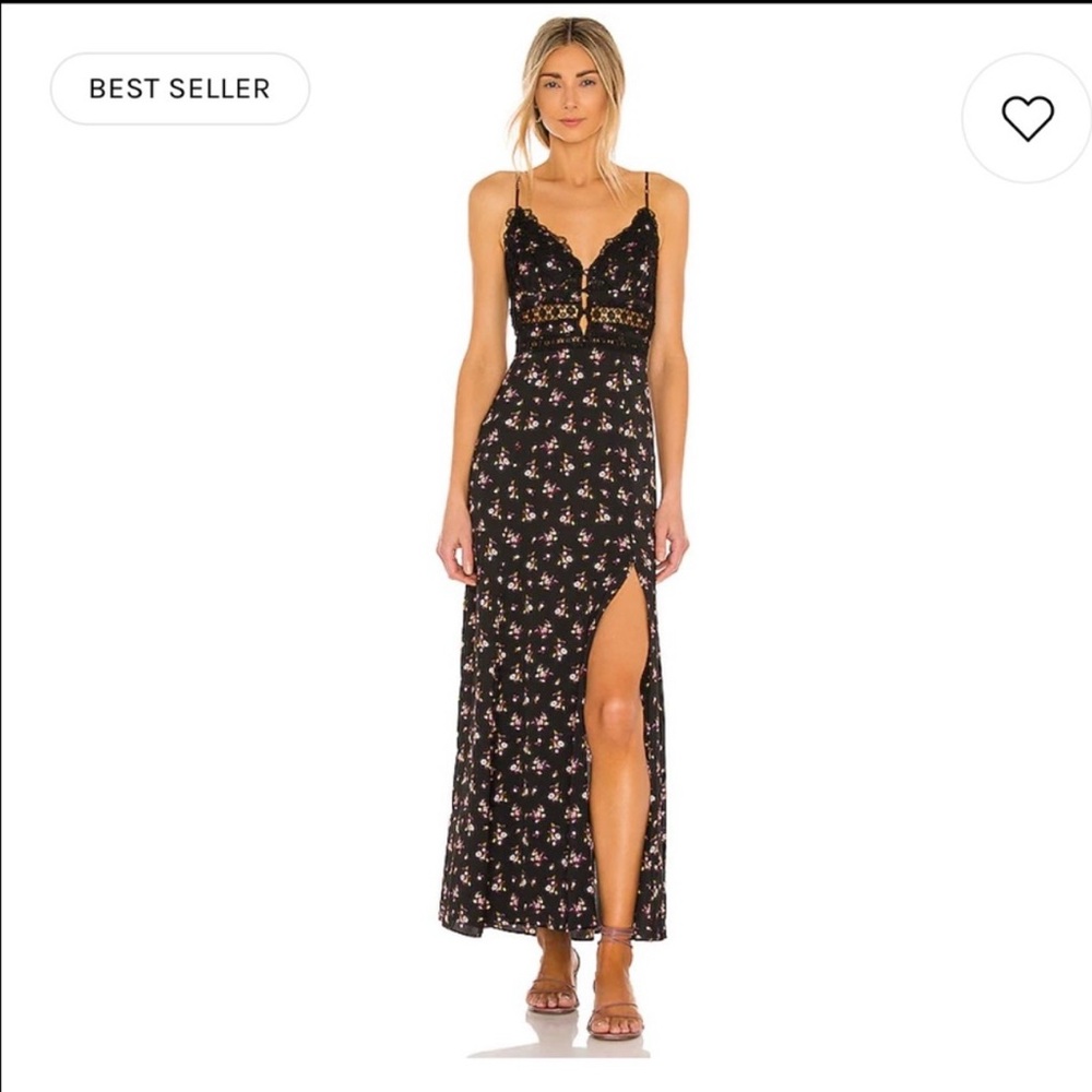 Free People Intimately Black Slip Dress